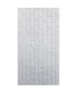 Pannello Decorativo Brick Wall Bianco 120x60 cm per Rivestimento Murale
