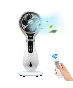 Ventilatore Combi 3in1 Umidificatore Antizanzare Ionizzatore con Telecomando e Timer Bianco - Dr. C