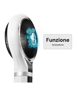 Ventilatore Combi 3in1 Umidificatore Antizanzare Ionizzatore con Telecomando e Timer Bianco - Dr. C
