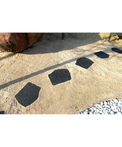 Granulati Zandobbio Passo Giapponese Ardesia Nero 42x32 cm - Giardino Decorativo