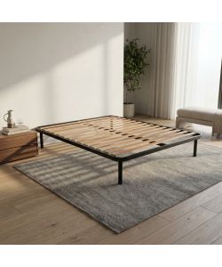 Cosma Rete Ortopedica Matrimoniale Sanremo 160x190 cm Nero Legno