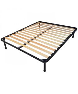 Cosma Rete Ortopedica Matrimoniale Sanremo 160x190 cm Nero Legno