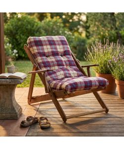 Cosma Poltrona Relax 3 Posizioni Bordeaux con Cuscino 84x60x100 cm