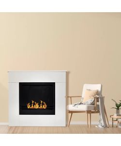 Divina Fire Camino a Bioetanolo Michelangelo Bianco 3,4kW - 96x36x90cm