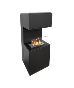 Divina Fire Camino a Bioetanolo Oslo - Acciaio - Nero - 3,2 kW