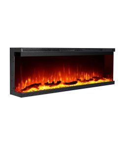 Divina Fire Camino Elettrico Inserto Boston 3 Lati 1500W - 127x20x44cm