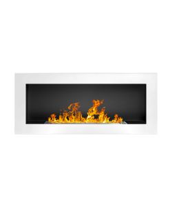 Divina Fire Camino a Bioetanolo Lucca Nero L90xP12xH40 cm Ecologico
