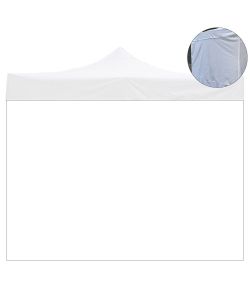 Divina Garden Telo Laterale Impermeabile Bianco per Gazebo 3x2m
