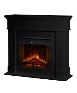 Divina Fire Camino Elettrico Cambridge MDF Nero 1800W - 110x36x100 cm