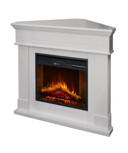 Divina Fire Camino Elettrico Angolare Ford Bianco 1800W - 110x63x102cm