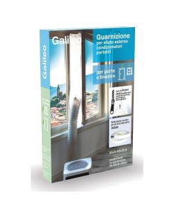 Galileo Guarnizione Finestra per Condizionatore Portatile Bianco 400x39 cm - Aumenta Efficienza e Riduce Consumi