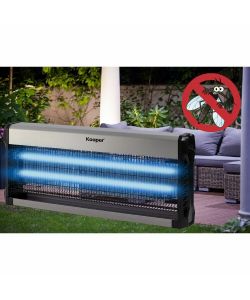 Kooper Zanzariera Elettrica Elettra 40W Nero e Silver - Copertura 20 m