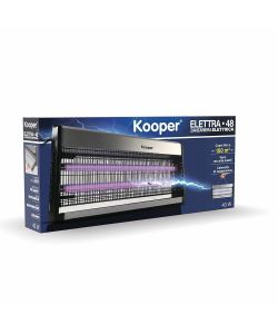 Kooper Zanzariera Elettrica Elettra 40W Nero e Silver - Copertura 20 m