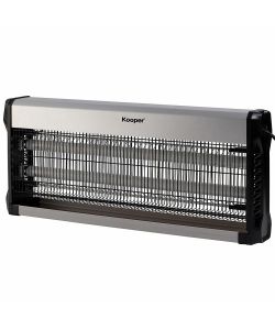 Kooper Zanzariera Elettrica Elettra 40W Nero e Silver - Copertura 20 m