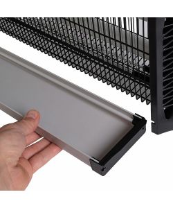 Kooper Zanzariera Elettrica Elettra 40W Nero e Silver - Copertura 20 m