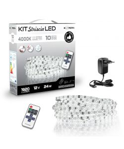 Kit striscia led 10m 24W 1920 lm 4000K