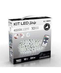 Kit striscia led 10m 24W 1920 lm 4000K