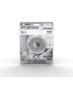 Striscia LED Flessibile Adesiva 2,4W Luce Naturale 300lm - 1m