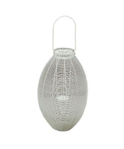 Cosma Portacandela Shannon Bianco Antico 19x37,5x56 cm