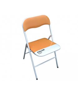 Cosma Sedia Pieghevole Slim Arancio 44x45x79 cm per Ufficio e Campeggio