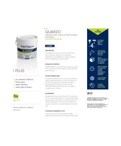Tintech Idropittura al Quarzo per Muri Esterni Barbecue e Caminetti Bianco Opaco 4 l