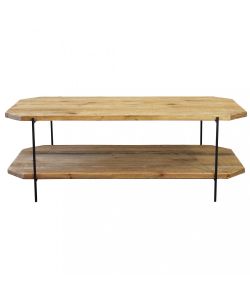 Cosma Tavolino Arnold in Legno di Pino Marrone 120x61x43 cm