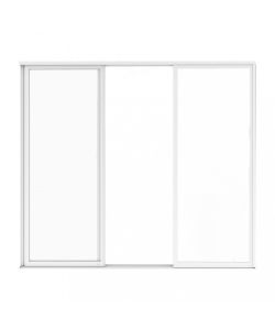 Cosma Laterale Scorrevole Vetro 270x238 cm Bianco per Pergola Bioclimatica