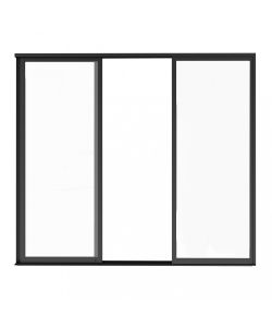 Cosma Laterale Scorrevole con Vetro Antracite per Pergola 3 m