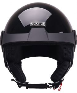 Casco Demi-Jet con Peak per moto Sparco con calotta in ABS Taglia L