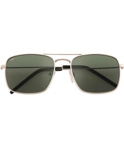 Gianmarco Venturi Occhiali da Sole 380 Oro - Lenti Verdi Unisex 56 mm