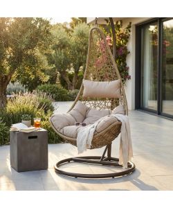 Cosma Dondolo da Giardino Ponza Marrone 95x195h Struttura in Metallo