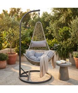 Cosma Dondolo Ponza Grigio 195x82x122cm Struttura in Acciaio