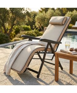 Cosma Poltrona Paradiso Automatica Pieghevole Beige 155x60x60 cm