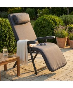 Cosma Poltrona Paradiso Automatica Grigia 155x60x60 cm Sdraio Giardino