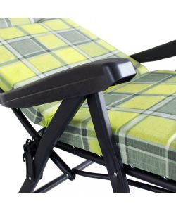 Cosma Sdraio Reclinabile Automatica Verde e Grigio 155x60cm