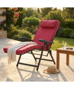 Cosma Poltrona Paradiso Automatica Imbottita Rosso 155x60x60 cm
