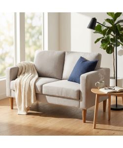 Cosma Divano 2 Posti Ramsey Beige in Tessuto 137x73x82 cm