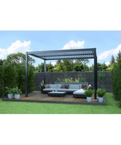 Pergola Calicantus 4x3 m Antracite Argento