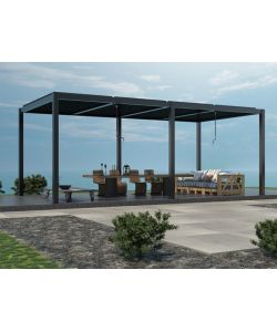 Pergola Bioclimatica Calicantus Twin antracite 7,8 x 4 x 2,5 m