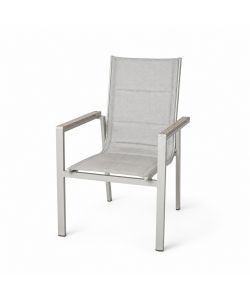 Domo Mea Sedia Teide da Esterno in Polywood Taupe - 64x55x91 cm
