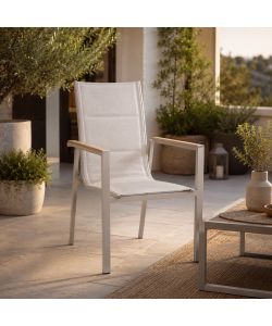 Domo Mea Sedia Teide da Esterno in Polywood Taupe - 64x55x91 cm