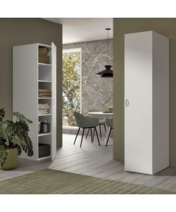 CTF Mobile Colonna Tuttopiani Bianco 1 anta 5 ripiani  35x66x203 h cm