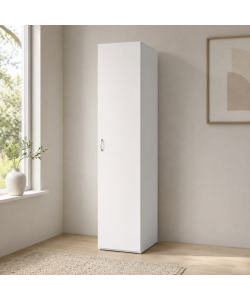 CTF Mobile Colonna Tuttopiani Bianco 1 anta 5 ripiani  35x66x203 h cm