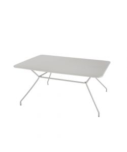 Tavolo da giardino 150x80 cm in metallo grigio - Cara