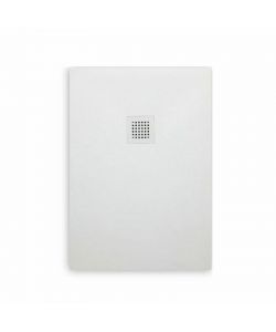 Koricini Piatto Doccia Milano 120x80 cm Resina Bianca Effetto Pietra