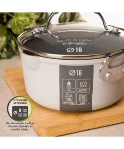 Fatto in casa da Benedetta Casseruola Induzione 16 cm con Coperchio