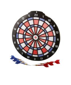 Gioco Tiro a Segno da Appendere - Bersaglio e 6 Freccette 35,5x36,7 cm