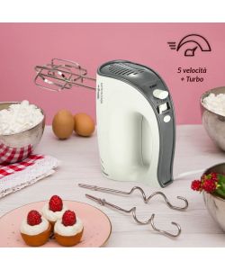 Fatto in casa Benedetta Sbattitore Elettrico 500W - Doppio Set Fruste