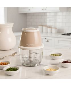 Tritatutto Elettrico Cordless Tortora 30W contenitore da 300 ml