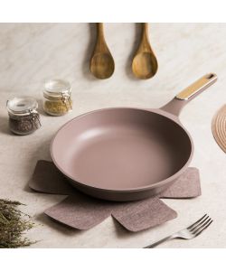 Padella Antiaderente Induzione Taupe da 28 cm con Salvapadella